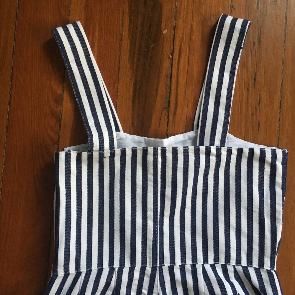 Rolla's Sailor Flare Jumpsuit in Stripe - Picture 3 of 6